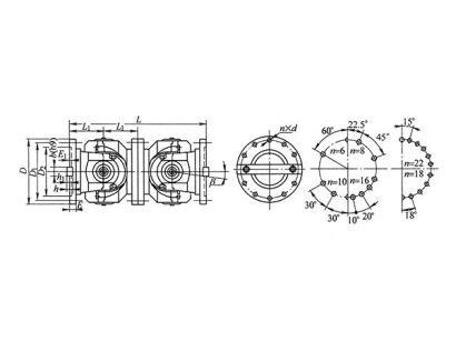 SWP C型(無(wú)伸縮短型)部分軸承座十字軸式萬(wàn)向聯(lián)軸器